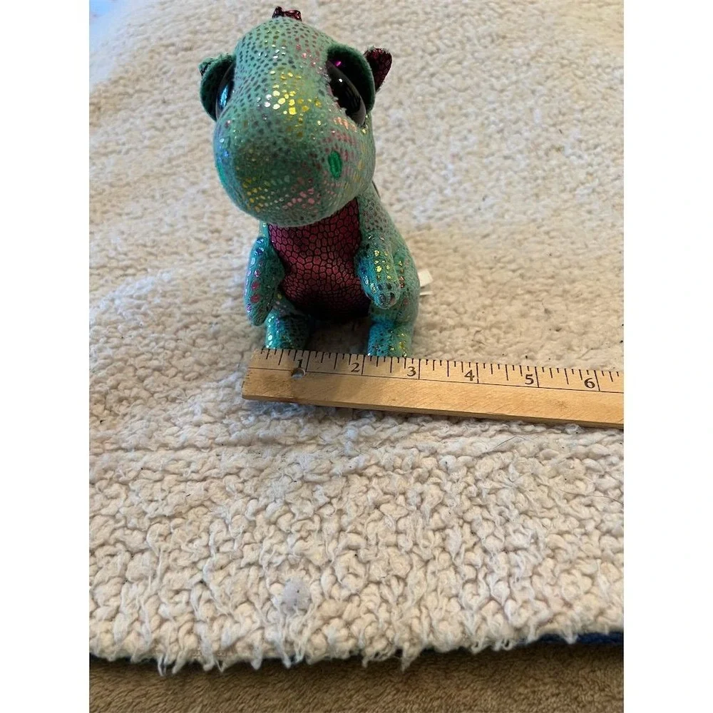 Ty Beanie Boos Cinder the Green‎ Dragon Plush Toy 6